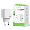 Bild von Rixus RXHC45 45W GaN Double USB-C Power Adapter White