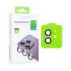 Bild von Rixus For iPhone 12, 12 Mini Metal Shield Camera Tempered Glass Black