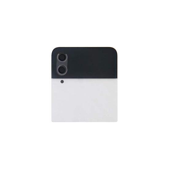 Bild von Samsung Galaxy Z Flip 4 (SM-F721B) Battery Cover Up + Outer LCD display (GH97-27947F) - White
