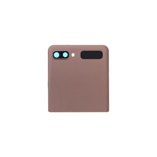 Bild von Samsung Galaxy Z Flip 5G (SM-F707B) Battery cover top + Back LCD (GH96-13806B) - Mystic bronze