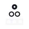 Bild von Samsung Galaxy A55 A556B Camera Lens Cover Black OEM