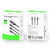 Bild von Rixus RXUC23 Two-For-Three Fast Charging Cable 120CM Black