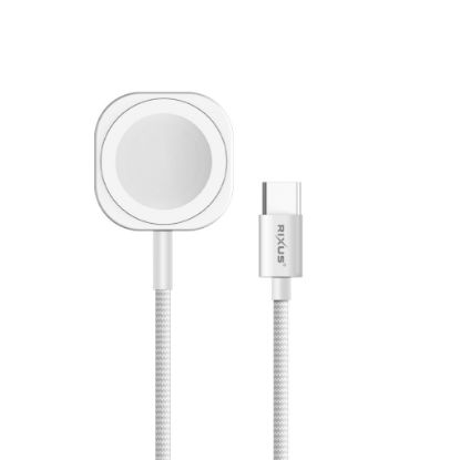 Bild von Rixus RXUC19 Magnetic Watch Fast Charging Cable 100CM White